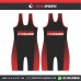 RED BLACK  WRESTLING SINGLETS 